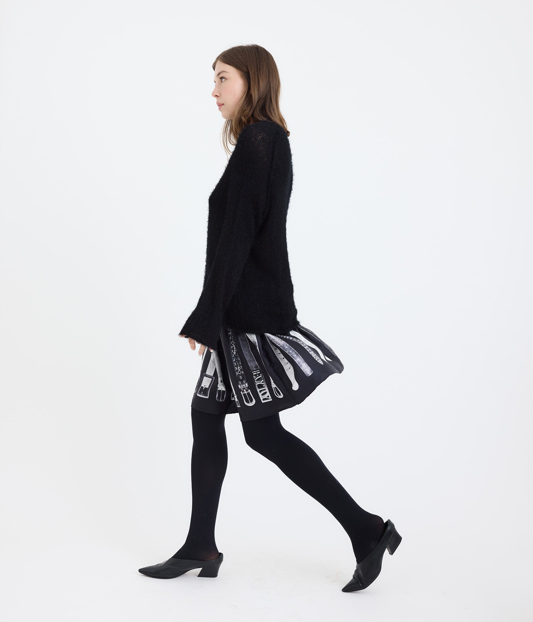 Belt Collector Short Scarf Skirt