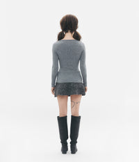 Retired Cheerleader V-Neck Knit