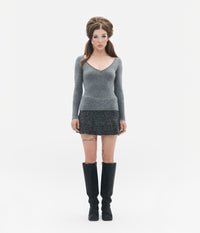 Retired Cheerleader V-Neck Knit