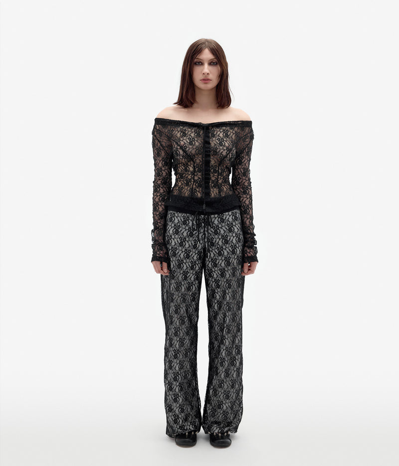 My Ex-BF is going to be there long sleeve Lace Top