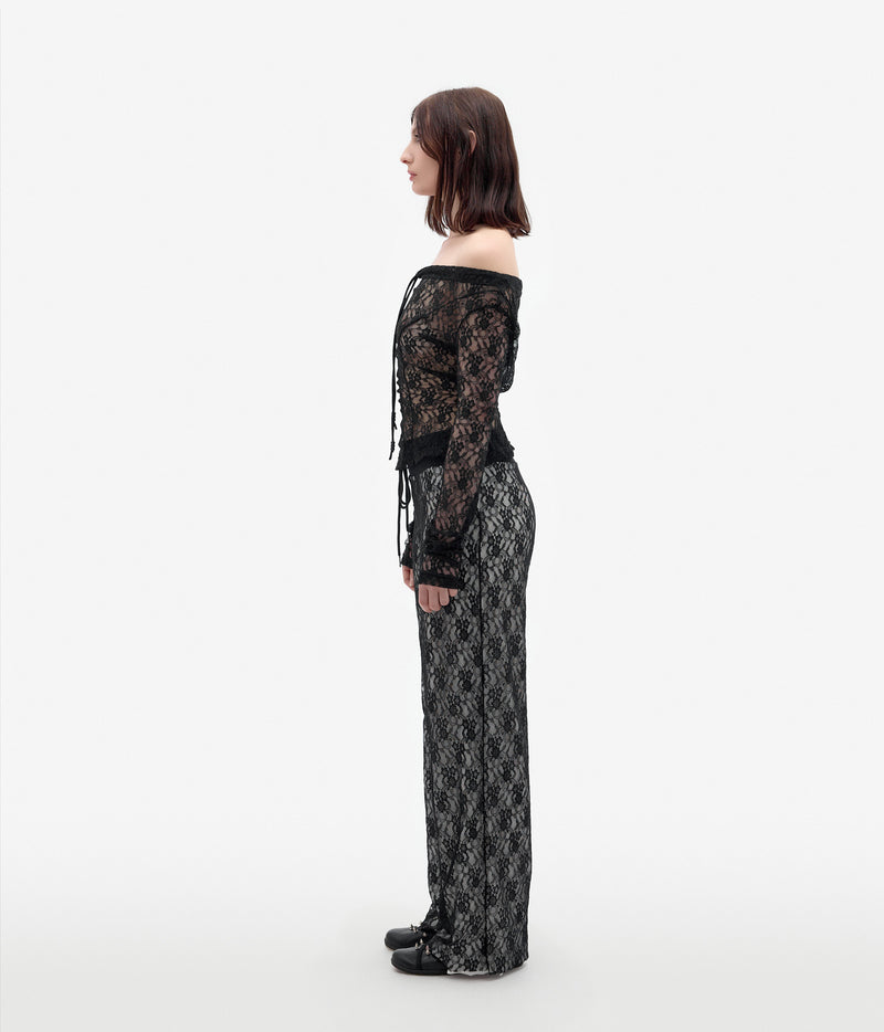 My Ex-BF is going to be there long sleeve Lace Top