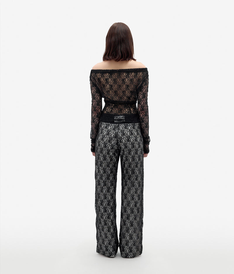 My Ex-BF is going to be there long sleeve Lace Top