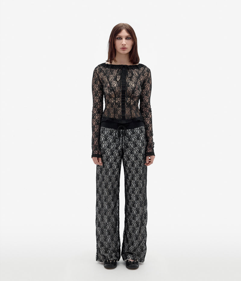 My Ex-BF is going to be there long sleeve Lace Top