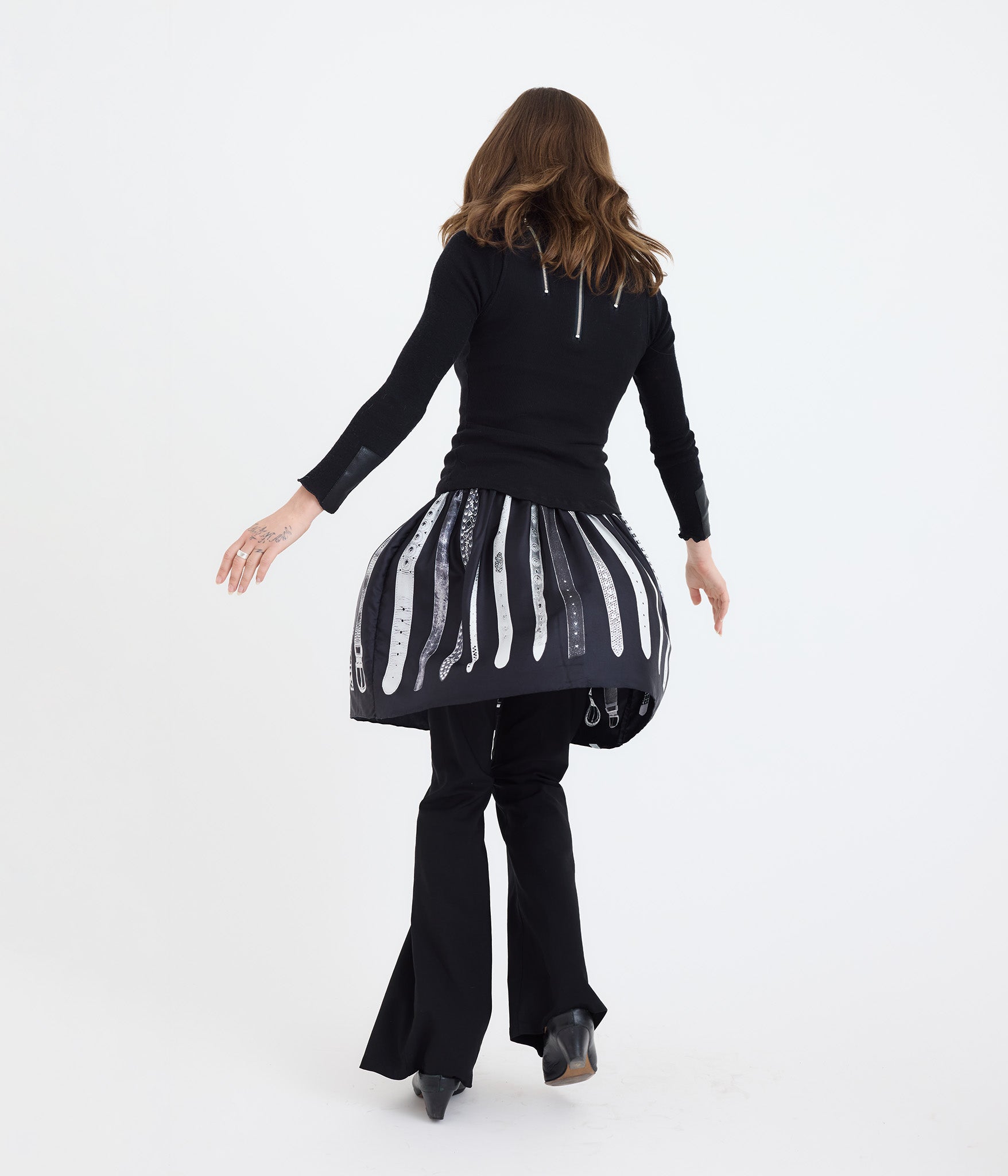 Belt Collector Short Scarf Skirt