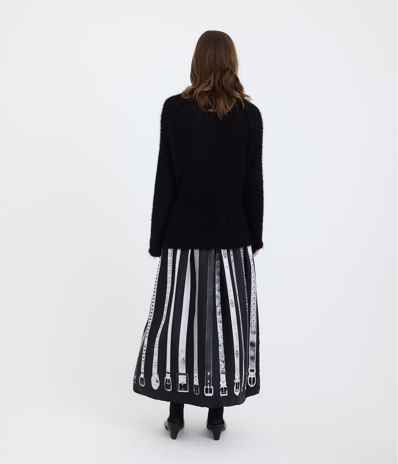 Belt Collector Long Scarf Skirt