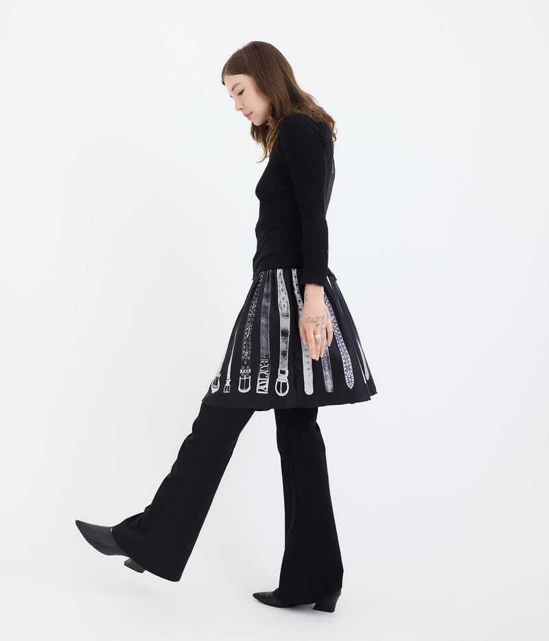 Belt Collector Short Scarf Skirt