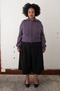 Chess Club Zip Knit – Thistle