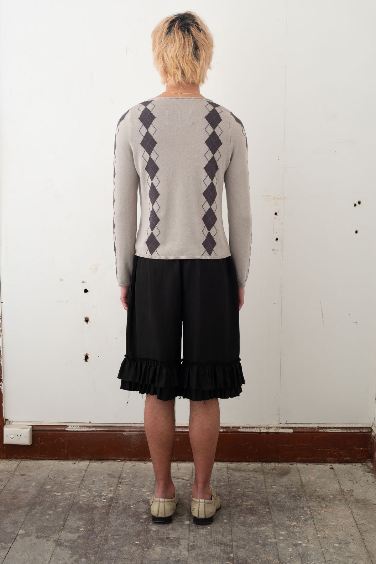 Exile Argyle Longsleeve – Cloud/Slate/Thisle