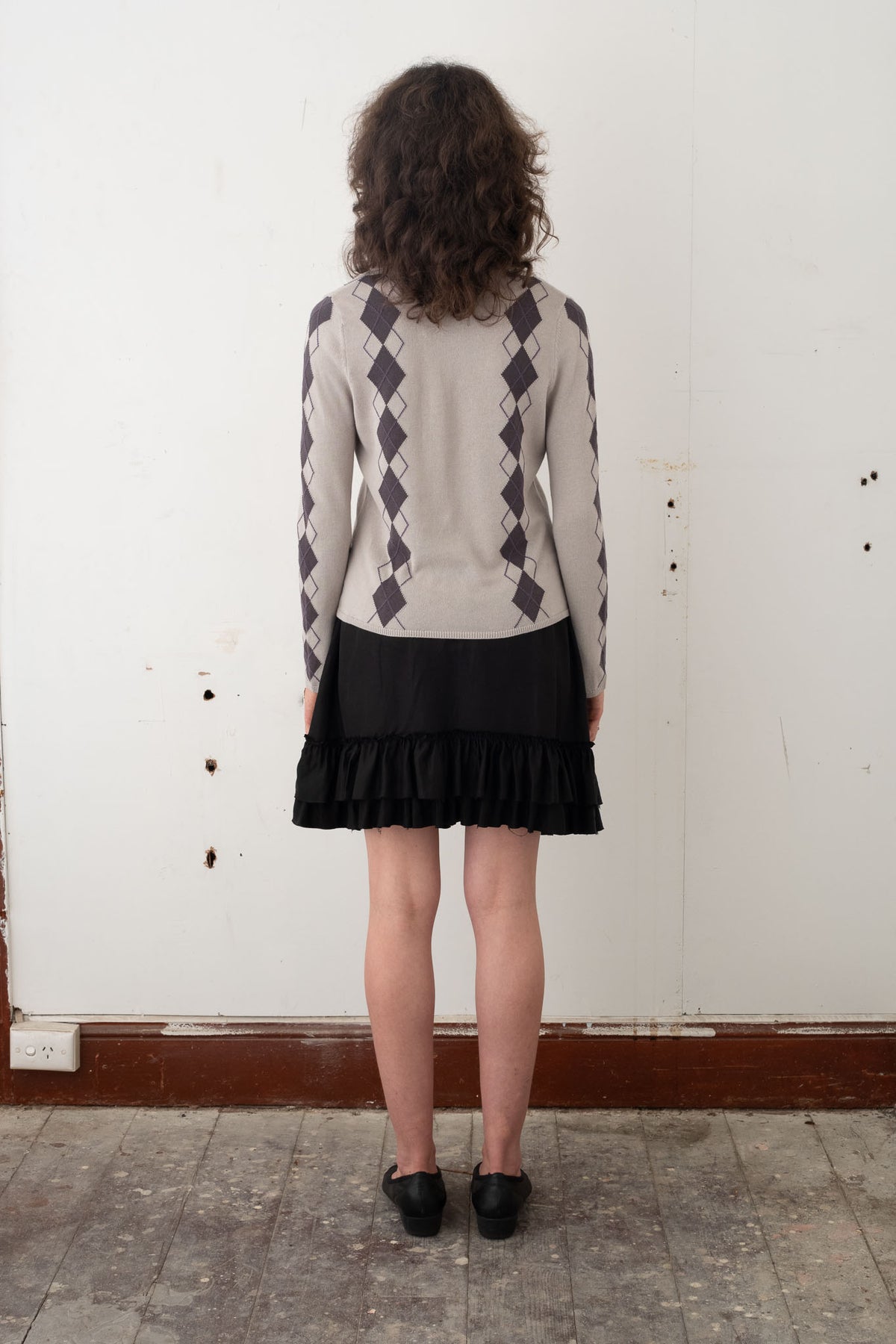 Exile Argyle Longsleeve – Cloud/Slate/Thisle
