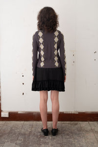 Exile Argyle Longsleeve – Slate/Cloud/Lime
