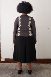 Exile Argyle Longsleeve – Slate/Cloud/Lime