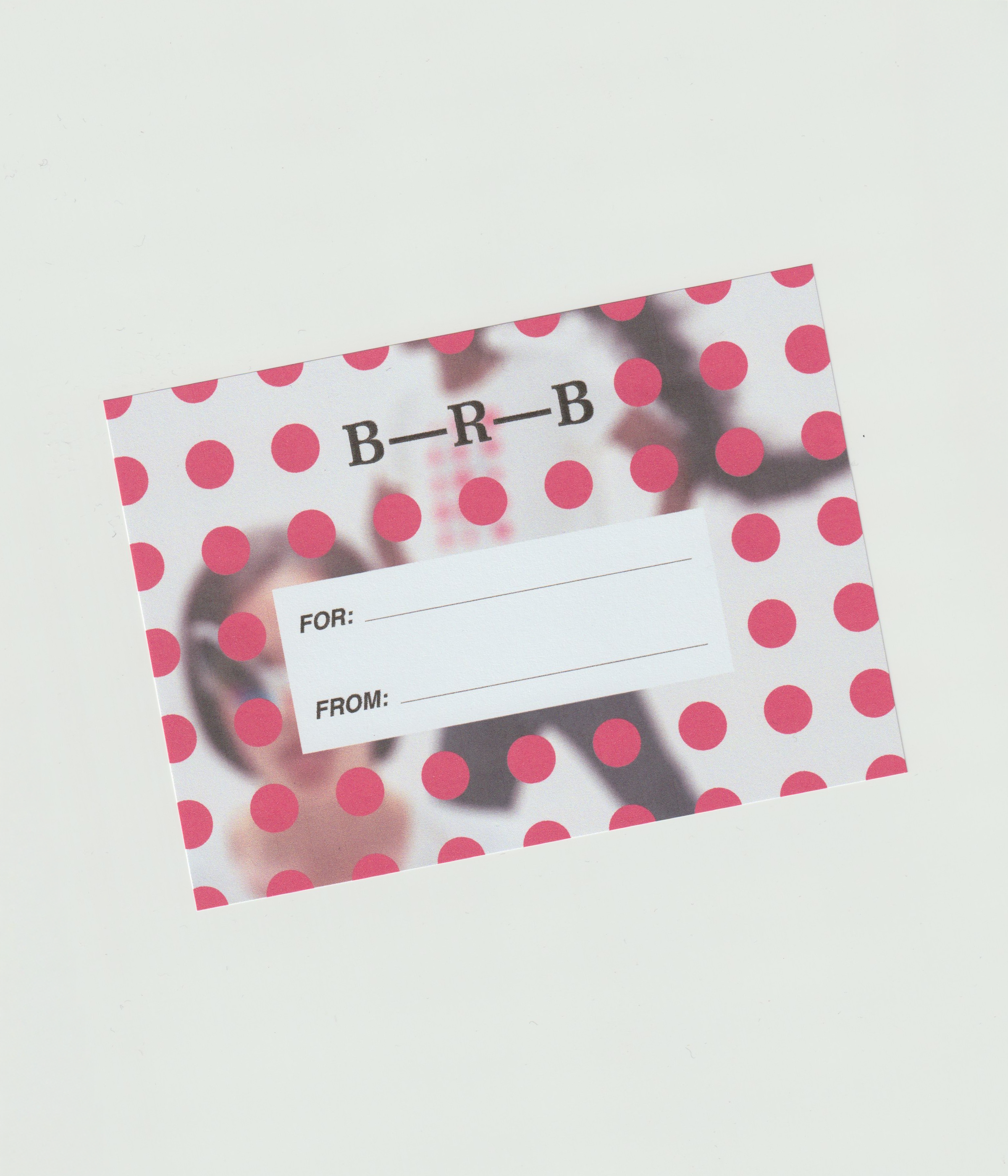 Be Right Back Gift Card