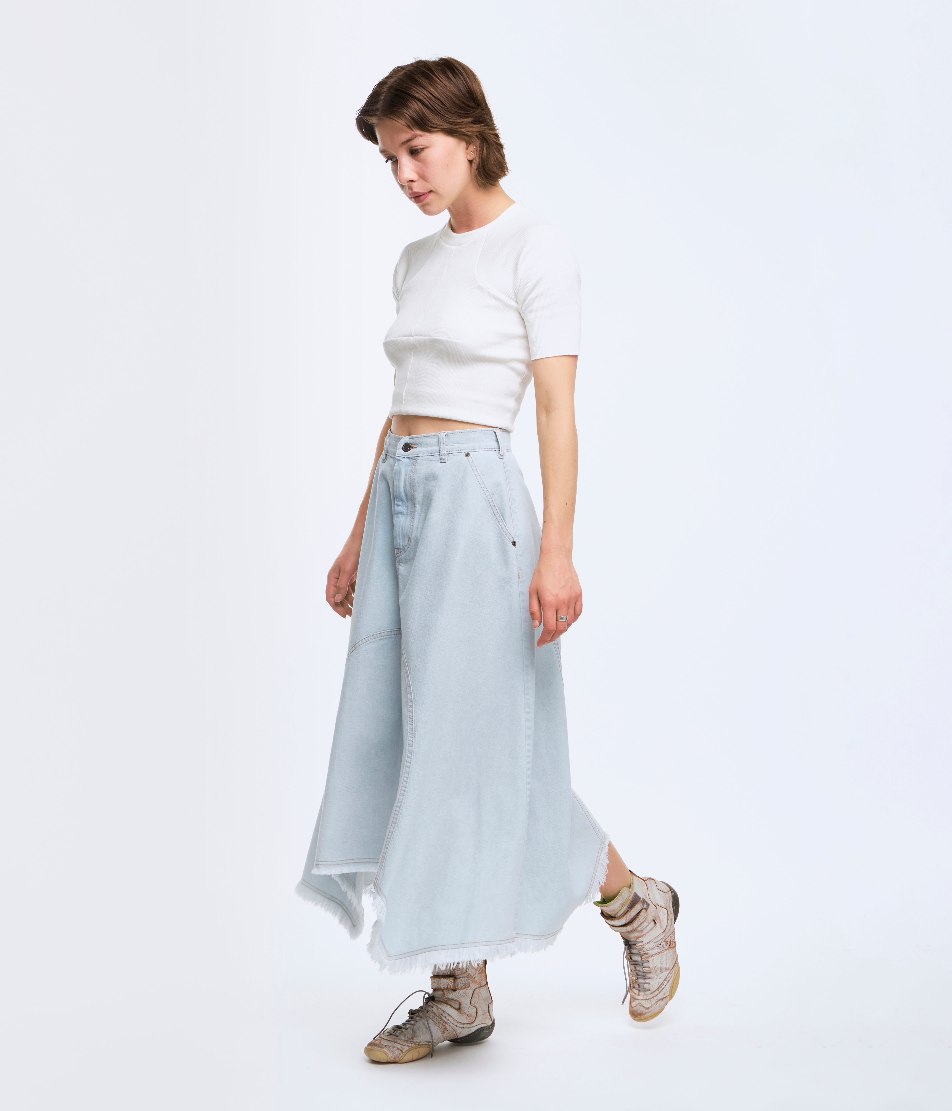 【ポンズ】RHODOLIRION/Cowboy Skirt-Denim Mormon Rodeo skirt – Be Right Back